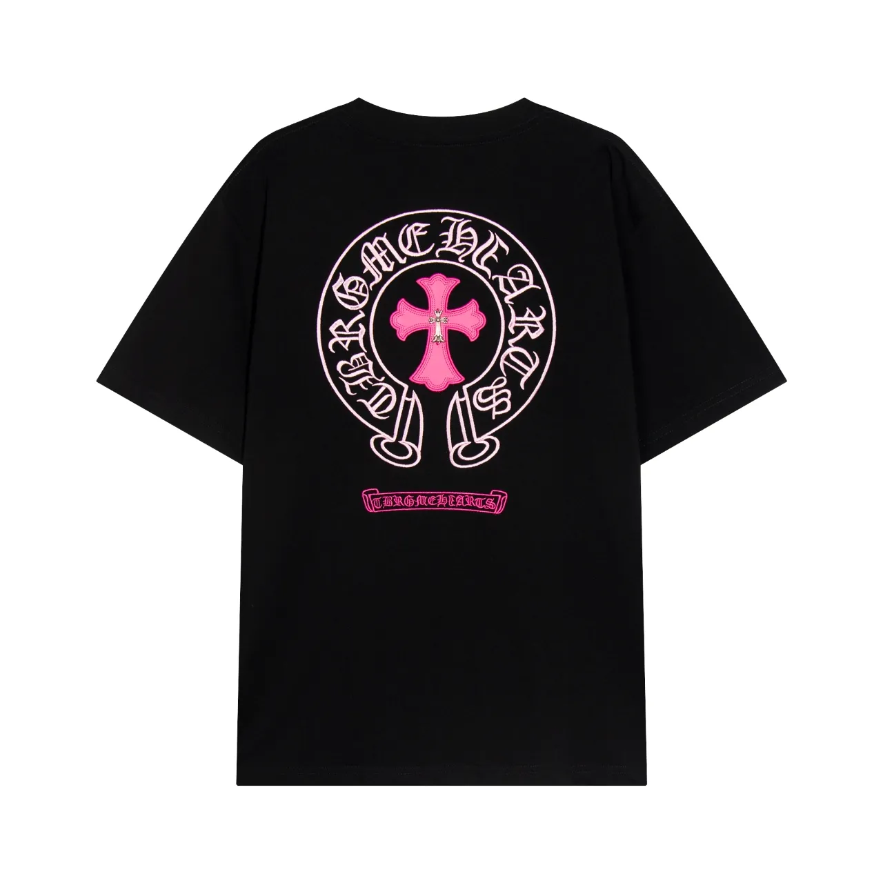 P150 Chrome Hearts Chrome Hearts Contrast Color Short Sleeves Size: SMLXL Color: White Pink Black